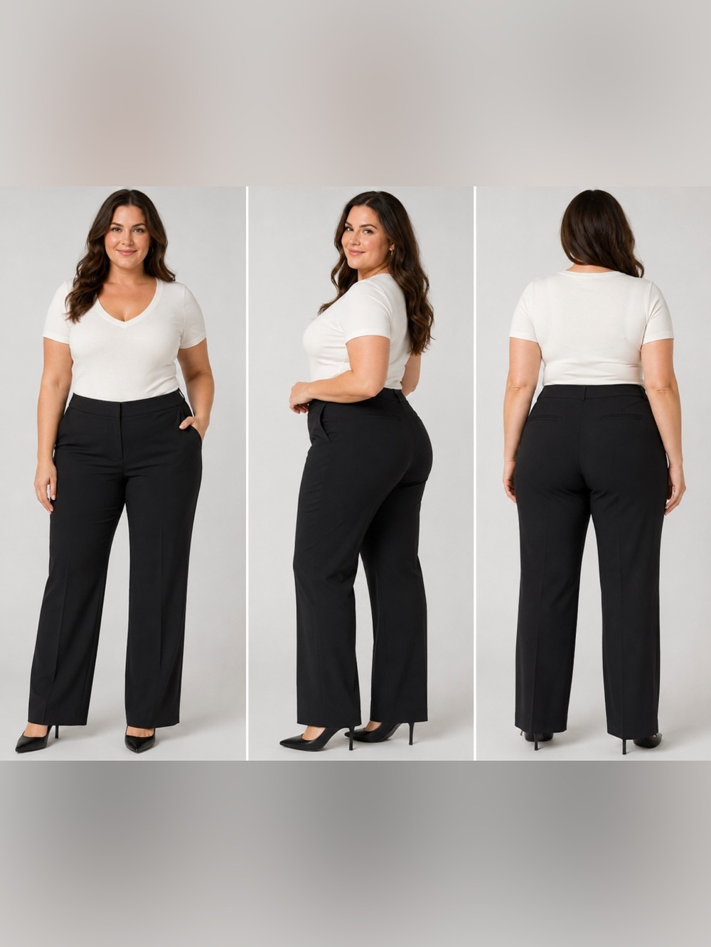 Liz Claiborne Audra Black Career Dress Pants 18 Tall